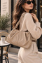 Women's Shoulder Bag with Tie Detail and Magnet Closure Cty-Abr-1215
