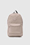 Unisex Label Detailed Plain Zipper Backpack Cty-Lbn-3442
