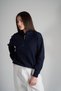 Women's Half Zipper Knitwear Sweatshirt Cty-Abr-5624 - 4