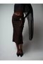 Front Waist Thick Tie Detail Long Skirt Cty-Abr-7607 - 2