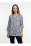 Women's Plus Size Fold Sleeve Shirt Blouse cty-akc-uzd1 100% Cotton Organic Linen