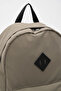 Unisex Label Detailed Plain Zipper Backpack Cty-Lbn-3442 - 5