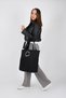 Women's Bondit Fabric Boyfirend Zipper Closure Hand and Shoulder Bag cty-lbn-9000 - 4