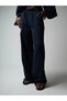 Women's Muslin Wide Leg Trousers Cty-Abr-6776 100% Cotton with Elastic Waist and Back Pocket Detail
