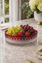 Handcrafted Cut Crystal Royal Pattern Luxury Fruit Bowl Presentation Bowl - 7