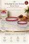 Handcrafted Cut Crystal Royal Pattern Luxury Fruit Bowl Presentation Bowl 25-19cm - 2