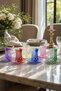 Handmade Crystal Split Double Pattern Tea Cup Set of 6 - 8