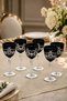 Moon Star Patterned Cut Crystal Glass 165Cc