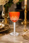 Handmade Drop Cut Crystal Stemmed Goblet 165Cc