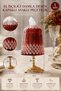Handcrafted Drop Pattern Covered Pedestal Napkin Holder Candle Holder - 2