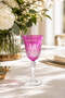 Handmade Cut Crystal Royal Colorful Luxury Footed Goblet Water Glass 270Cc - 8