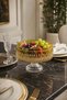 Handcrafted cut crystal mercury royal pattern luxury fruit bowl presentation piece - 7