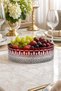 Handcrafted Cut Crystal Royal Pattern Luxury Fruit Bowl Presentation Bowl