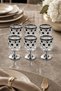 Handmade Cut Crystal Titanium Footed Water Soft Drink - 7