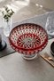 Handmade Crystal Patterned Amethist 28cm Tableware Presentation Bowl - 7
