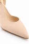Women's Cream Pointed Toe Thin Heeled Shoes with Ankle Strap, Stylish for Daily Wear and Special Occasions, Trendy Model - 7