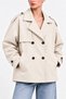 New Season Bsk Model Women's Midi Length Water Repellent Oversize Trench Coat - 4