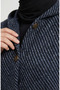 Hooded button stamp cap 0201-15 navy blue - 5