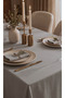 Velvet Textured Premium Stone Color Plain Polyester Seamless Tablecloth - 3
