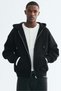 Oversized Fit Zip-through hoodie - 4