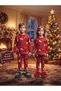 New Year Printed 2-Ply Unisex Children's Pajama Set the Fabric Is 100 Percent Cotton