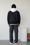Oversized Men's Black Bomber Jacket - Water-Repellent Fabric Transitional Pilot Jacket - 5