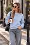 Women's Crew Neck Thessaloniki Knitted Sweatshirt 255010 -