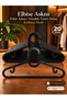 Clothes Hanger Scarf Hanger Shirt T-Shirt Hanger Unbreakable 20 Pieces Set Black