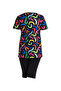 Girl's Swimsuit with Short Sleeve Tights 35107 - 2