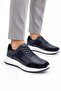 Como Navy Blue Genuine Leather Men's Casual Shoes with Eva Sole - 6