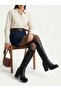 Plus-plus006-0118-1 Women's Platform Heeled Black Boots - 4