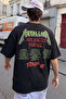 Metallica Justice for All V2 Printed Black Oversize Tshirt