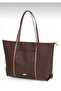 Large Size Women's Shoulder Bag with Ribbon Detail - 3