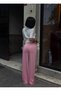 Bowknot Embroidery Detailed Polo Collar Top and Bottom Set Scuba Fabric Coquette Style Saja Rsln Special Design - 6