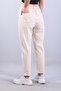 4924 elastic waist button detailed trousers - 5