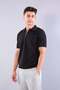 103 Polo Shirt with Zipper on the Sleeves and Striped on the Collar - 2
