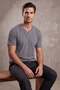 2122 Hakim Yaka Modern Fit 100% Cotton Basic T-Shirt - 2