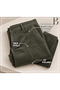 Comfortable Cut Winter Green Men's Velvet Dad Pants with Fleece Inside - 6