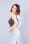 25599 kompak ribbed thick strap blouse - 3