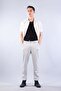 936 Elastic Waist Honeycomb Fabric Trousers