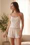3430 Floral Patterned Pegasus Set with Shorts - 2