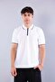 V7055 polo collar zippered t-shirt