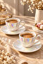 2-Person Porcelain Luster Modern Coffee Cup Set Luster Pearlescent 90ml
