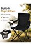 Portable Folding Camping Chair with Armrests & Cup Holder – Outdoor Picnic Chair - 4