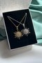 Zircon Stone Sun Necklace - 4