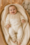 100% Cotton Lace Long Sleeve Baby Girl Romper - 3
