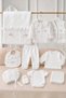 Baby Girl White Lace Embroidery Detailed 10-Piece Hospital Discharge Set – 100% Cotton Newborn Set