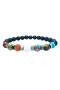 Turtle Eye & Varacite & Turquoise & White Onyx & Agate Men's Natural Stone Chakra Bracelet