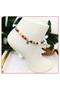 Crescent Women's Anklet - Colorful Bamboo Bead and Pearl Stone - 2