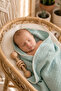Baby Blanket 100% Cotton Muslin & 4 Layers of Shepherd's Stitch & Mint Green (100X120 cm) - 2